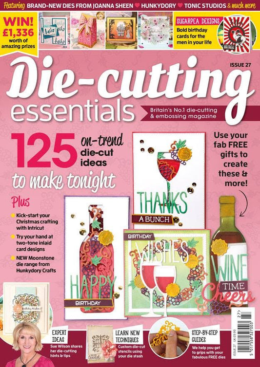 Die-cutting Essentials 27 magazine with 5 ipece intricate die set
