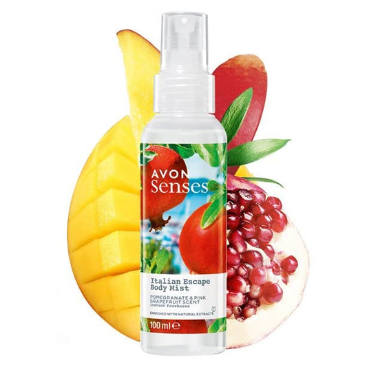 Avon Senses Body Mist 100ml (Italian Escape Pomegranate & Pink Grapefruit)