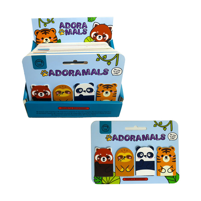 Adoramals Wild Shaped Magnetic Bookmark Set