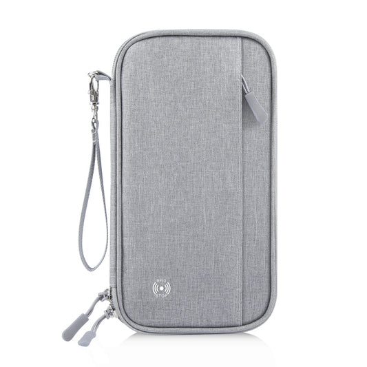 HAWEEL Clutch Bag Passport Wallet Document Organizer Credit Cards Case Bag (Grey)