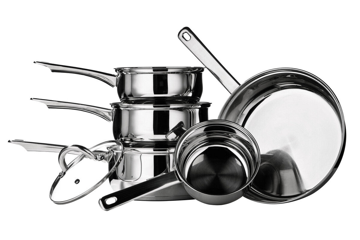 5 Piece Stainless Steel Pan Set | Crosse