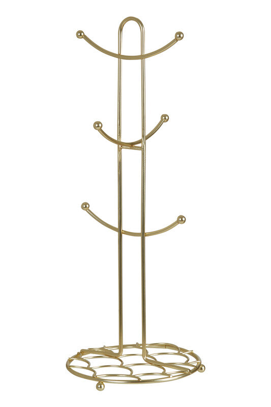 Deco Matte Gold Mug Tree | Vertex
