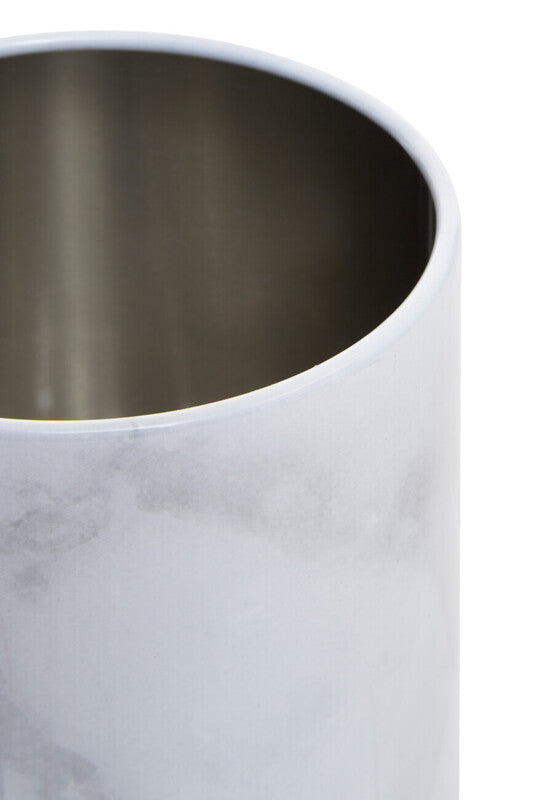 White Marble Effect Utensil Holder | Easton