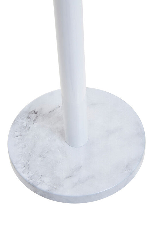 White Marble Effect and Gold  Kitchen Roll Holder | Easton