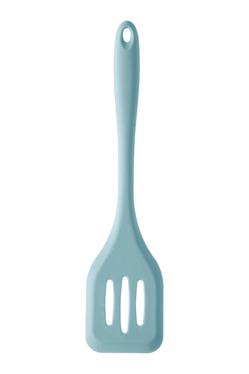 Light Blue Silicone Slotted Turner | Zing