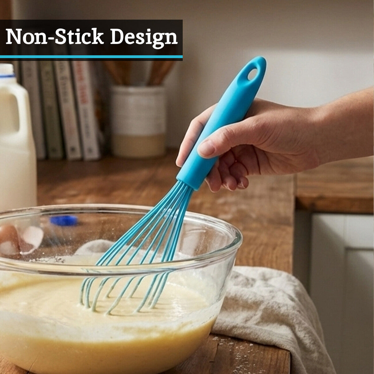 Blue Silicone Whisk | Zing
