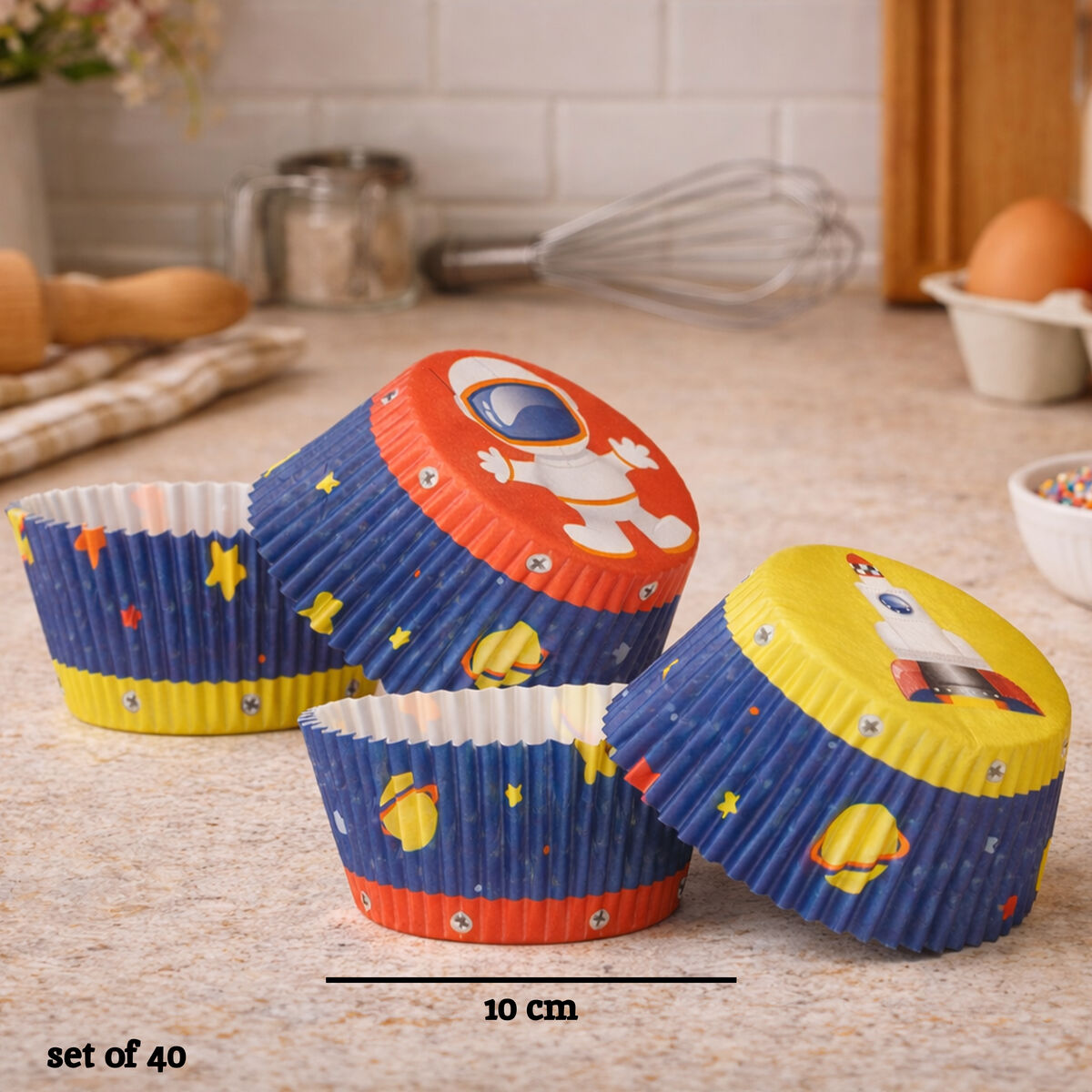 Diva 40 Piece Large Cupcake Cases | Rocket