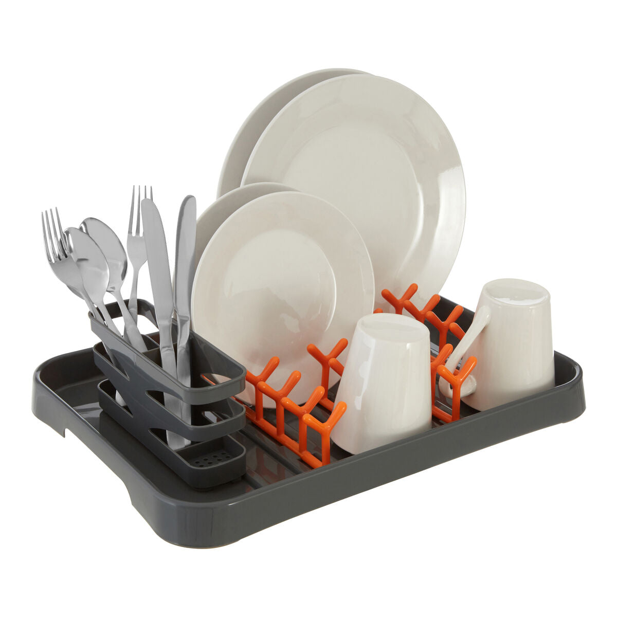 Grey and Orange Dish Drainer | Laurie