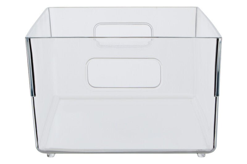 Large Clear Plastic Fridge Bin with Handles | Romm