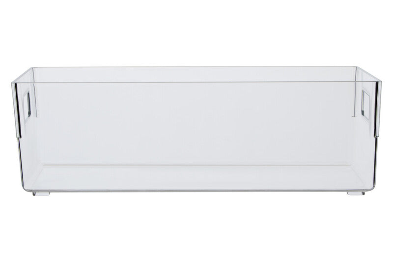 Large Clear Plastic Fridge Bin with Handles | Romm