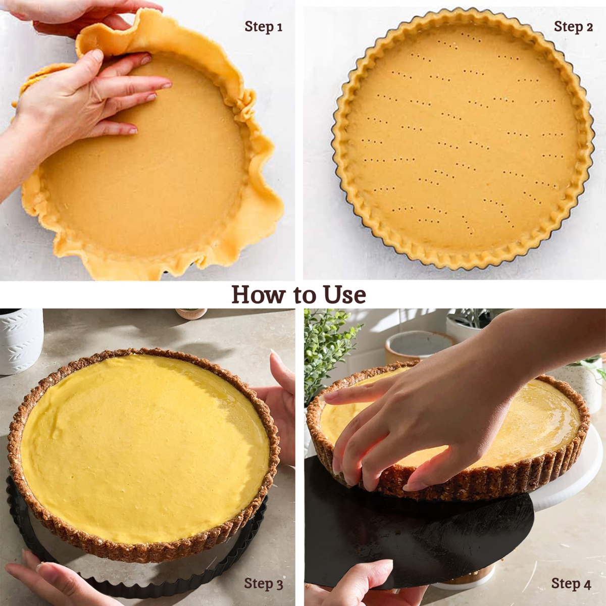 Set of Two Fluted Flan Tins | From Scratch