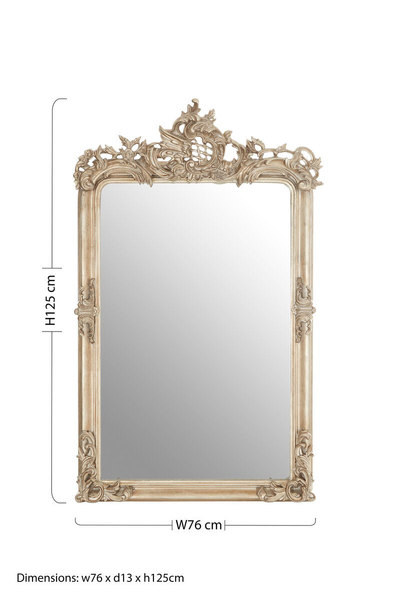 Silver Wall Mirror | Gilda