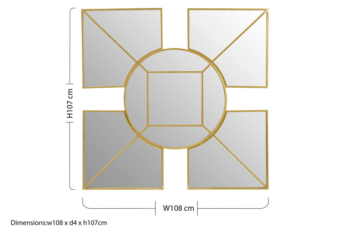 Gold Foil Wall Mirror | Yaxi