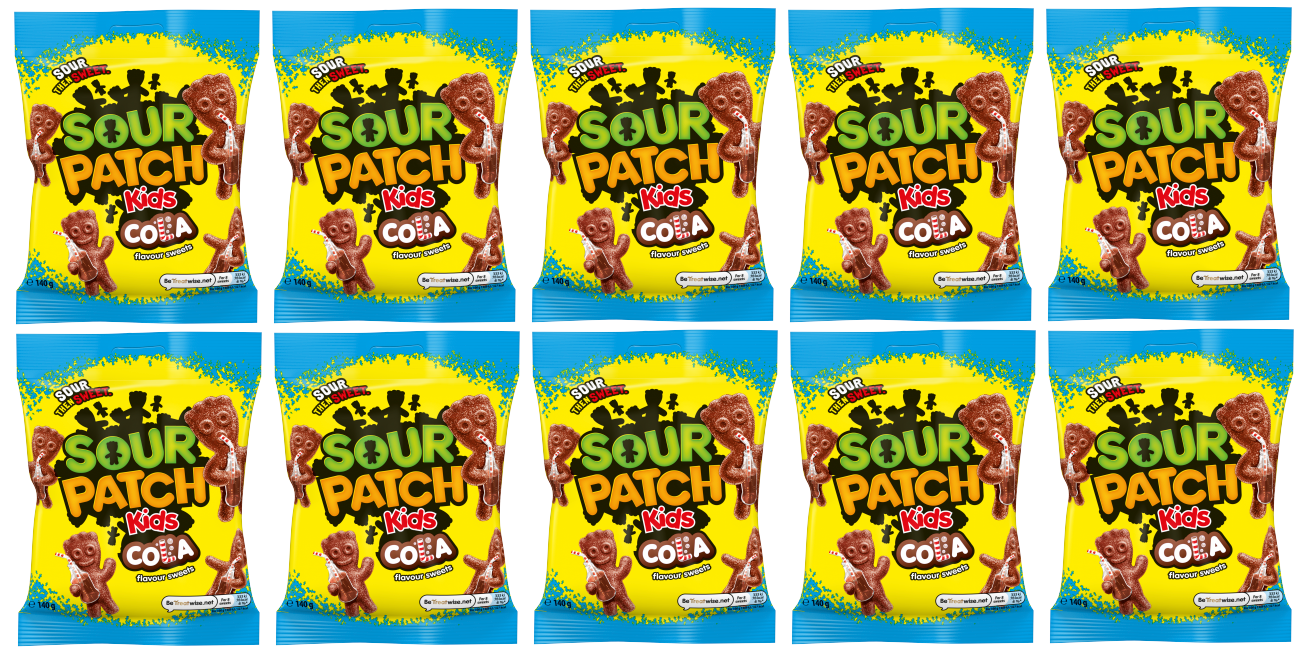 10 X Sour Patch Cola 140G