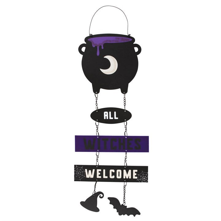 Cauldron Hanging Sign on Chain