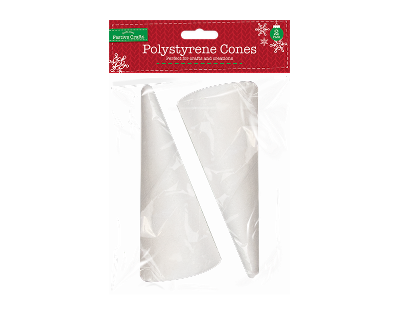 Polystyrene Cones (Pack of 2)