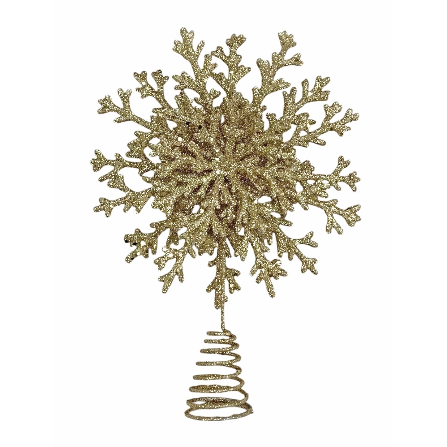 Champagne Snowflake Tree Topper (33cm)