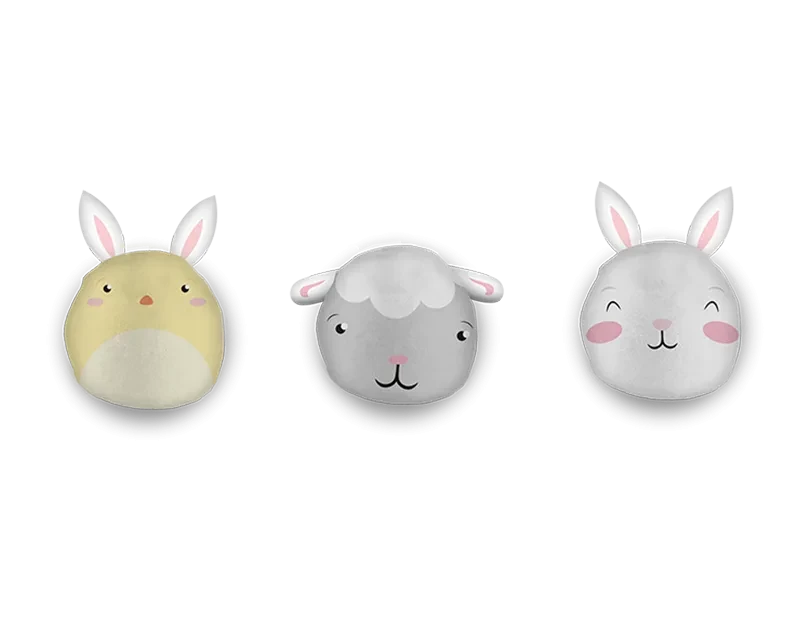 Easter Plush Glitter Squishies