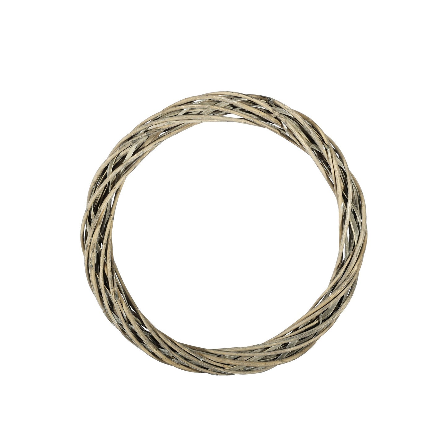 Grey Unpeeled Willow Ring with White Wash (40cm)
