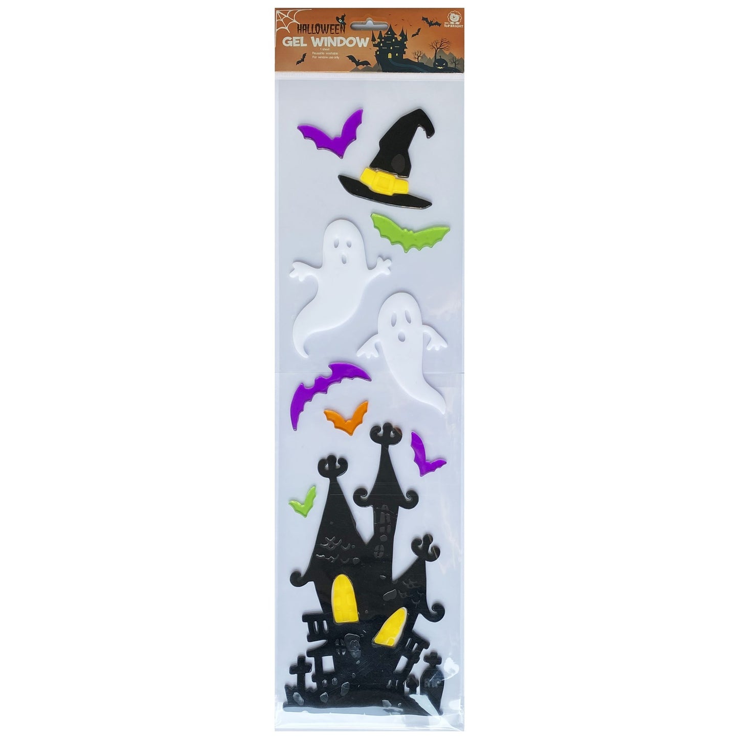 Spooky Haunted House Gel Stickers