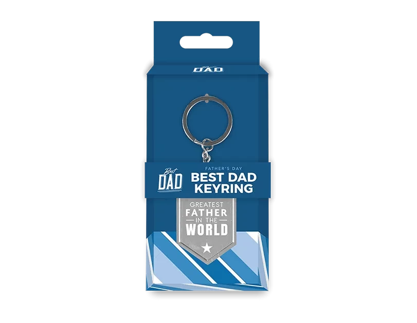 Worlds Best Dad Metal Keyring