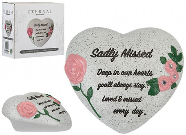 Sadly Missed Memorial Heart