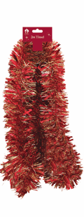 Red and Gold Chunky Tinsel (2m)