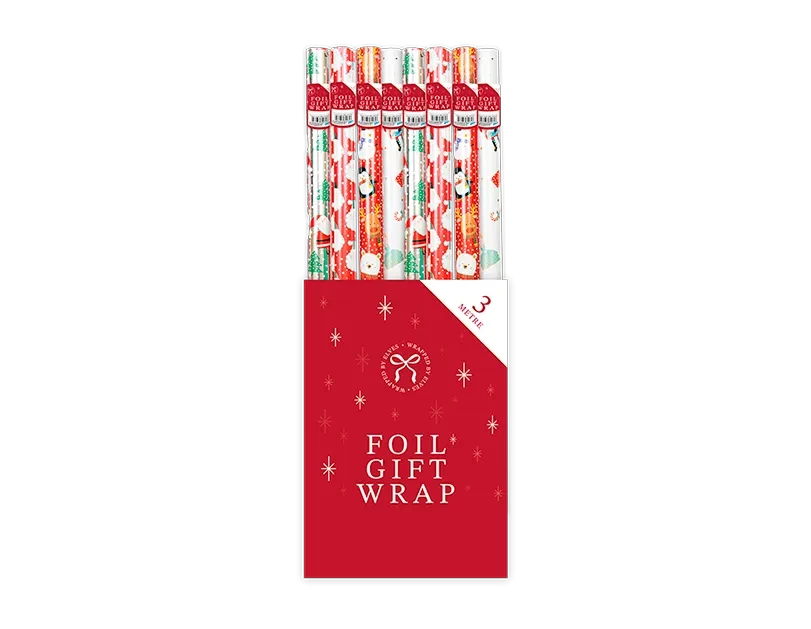 Cute Christmas Foil Wrapping Paper (3m)