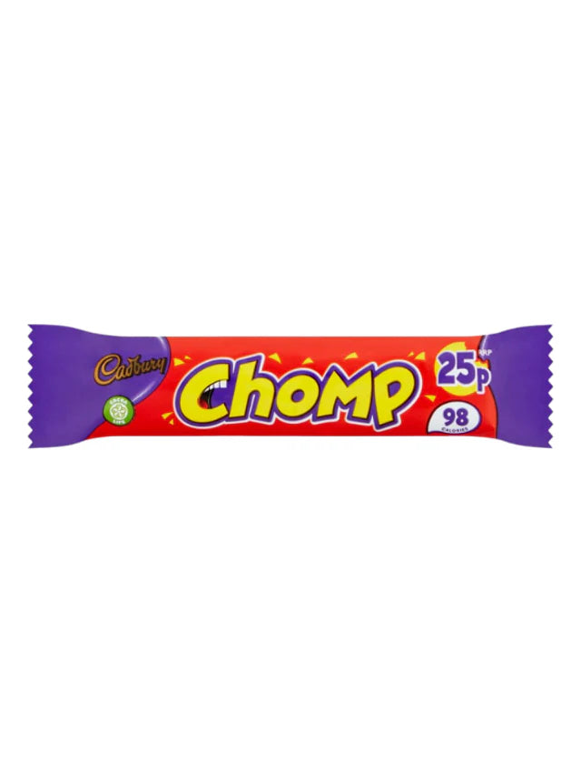 60 x Cadbury Chomp Chocolate Bar 21G