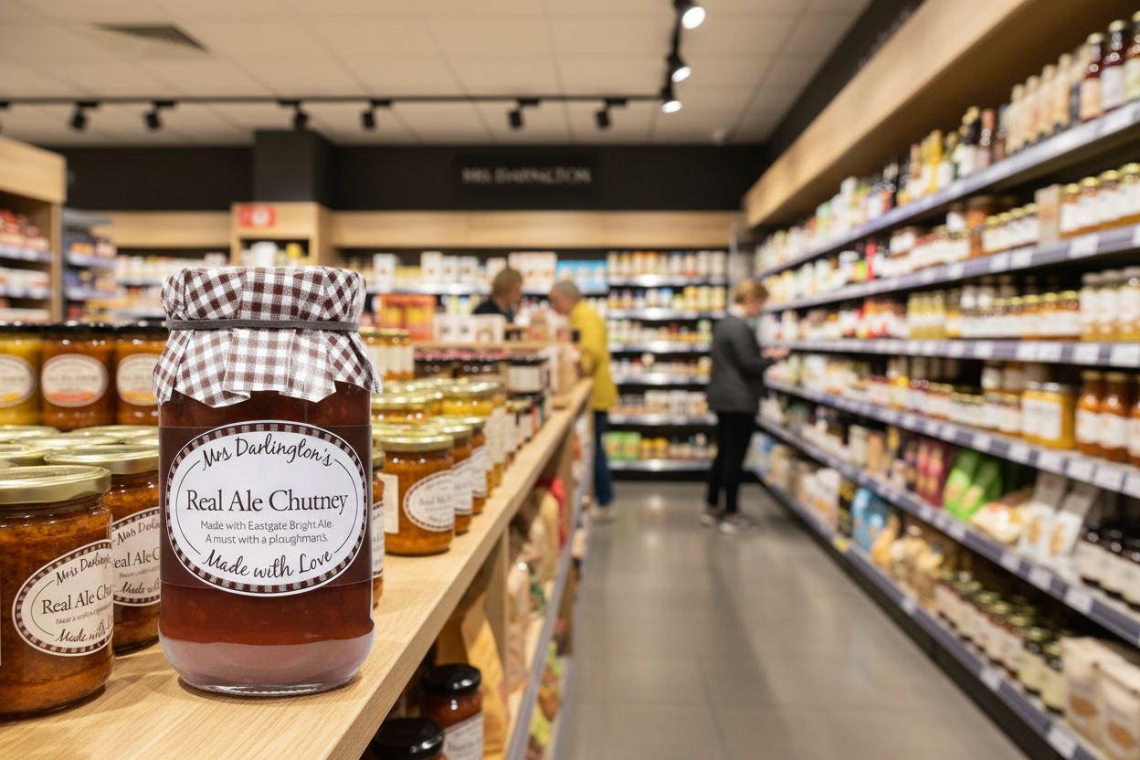 6 x Mrs Darlington's Real Ale Chutney - 300g
