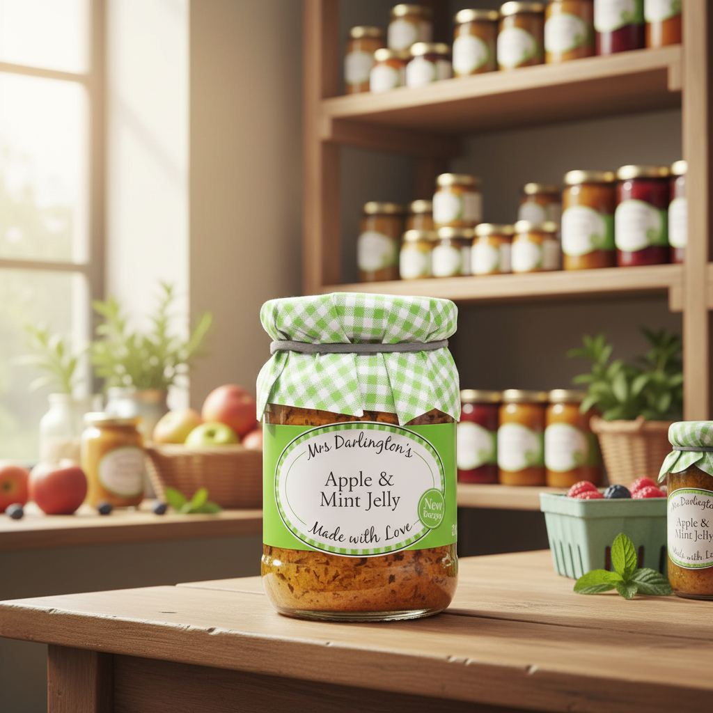6 x Mrs Darlington's Apple & Mint Jelly - 212g