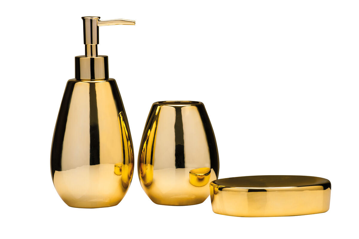 Dolomite Gold 3 Piece Bathroom Set | Magpie