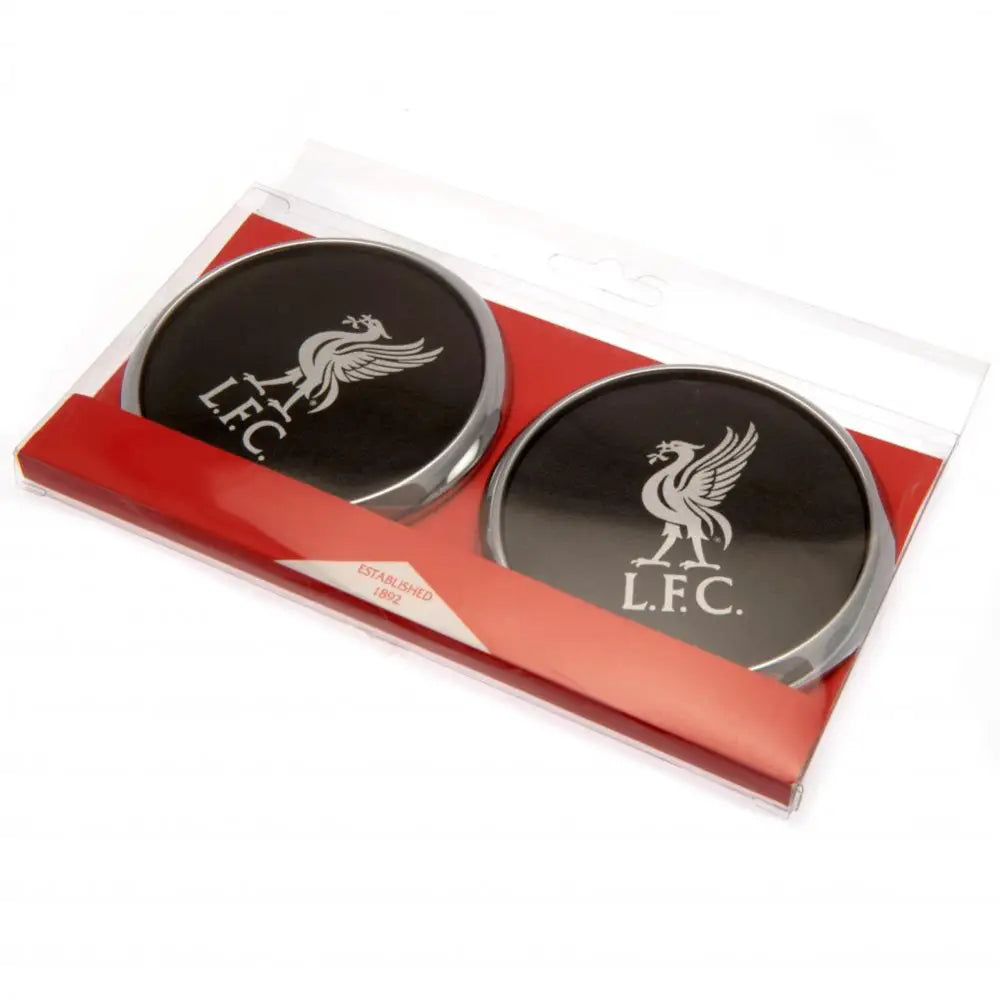 Liverpool FC 2pk Coaster Set Liverbird Motif