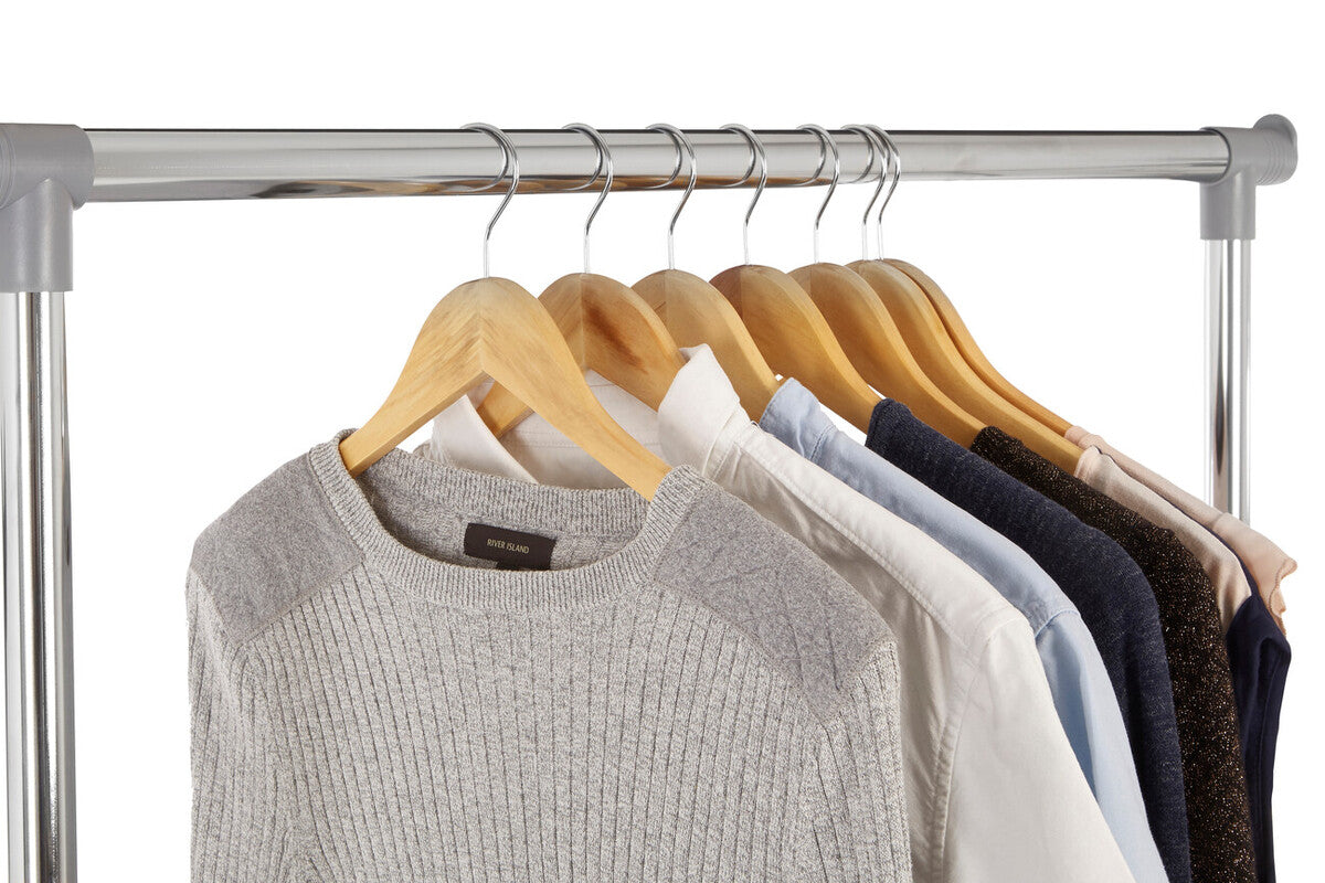 Clothes Hanging Rail with Shoe Rack | Ralesi