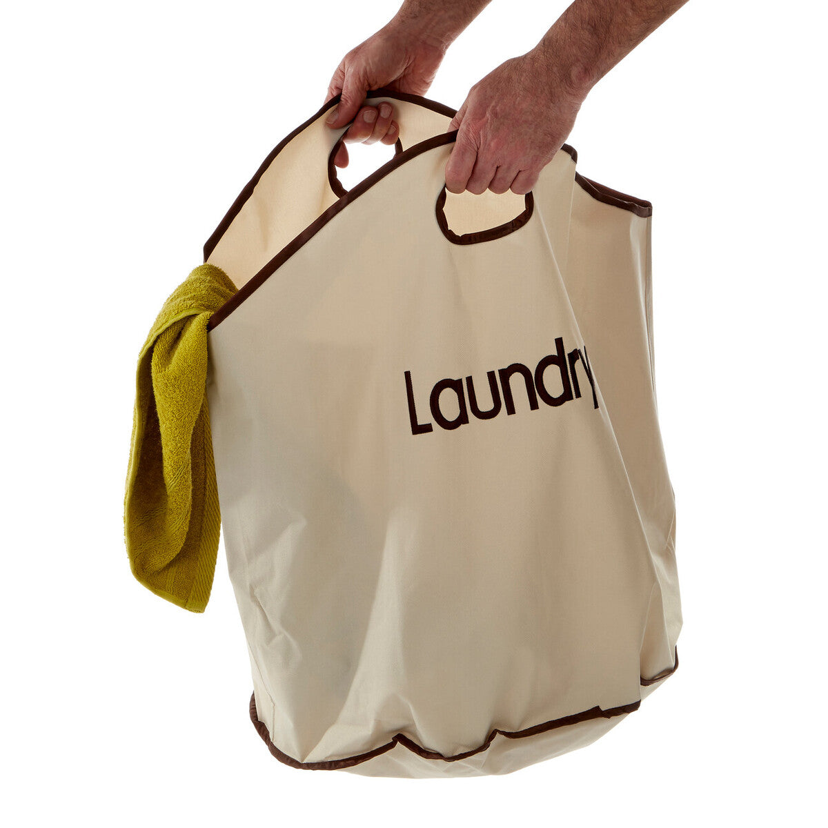 Cream  Polyester Laundry Bag | GreenLoop