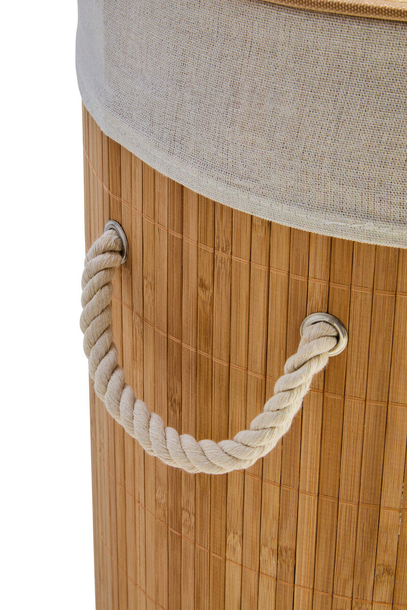 Natural Round Laundry Hamper | Kankyo