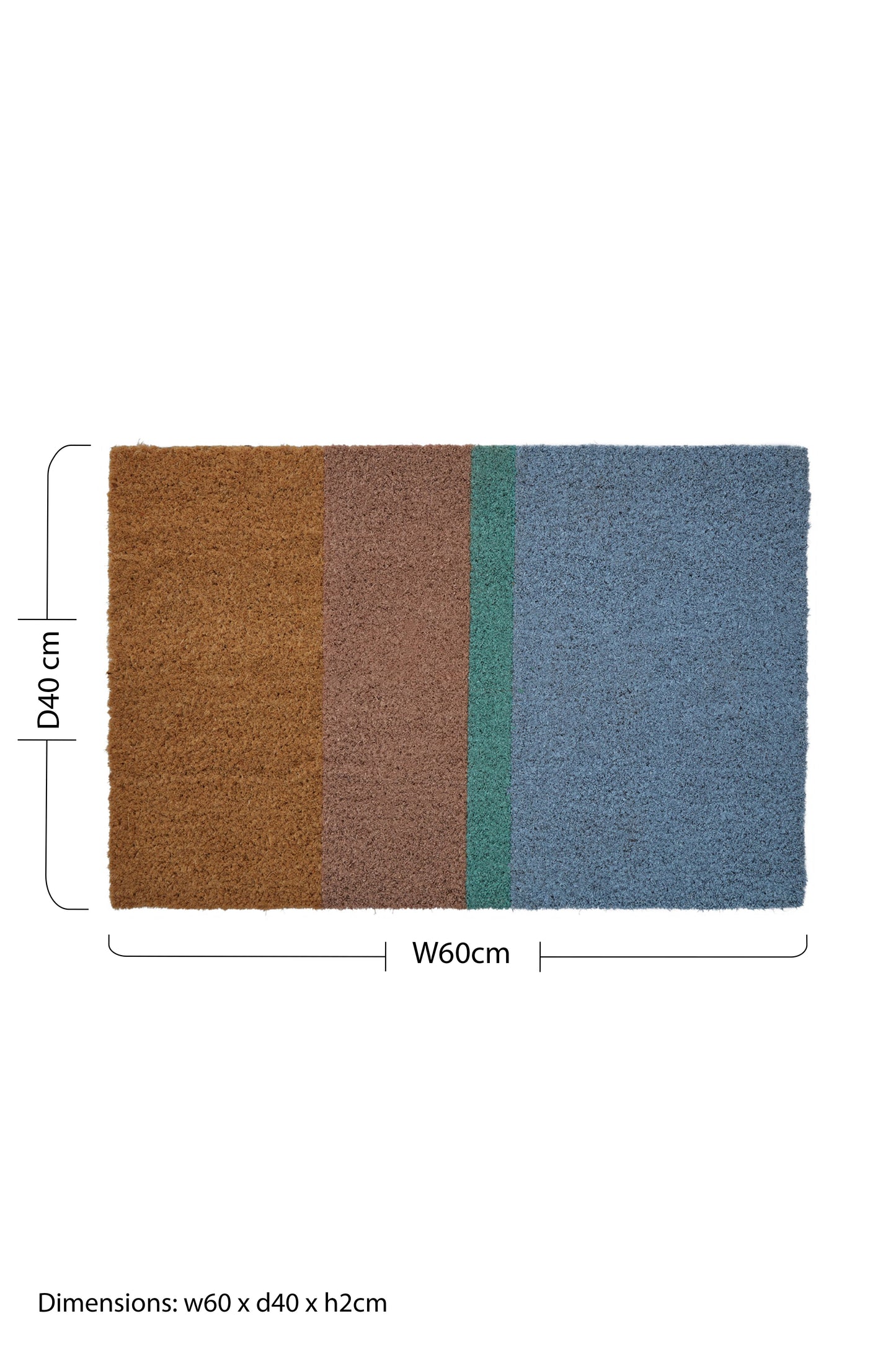Coir Doormat with Stripes | Filta
