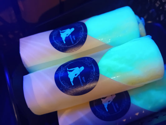 Bright UV Pillar Candle