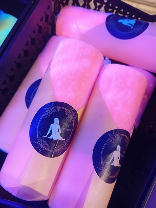 Bright UV Pillar Candle