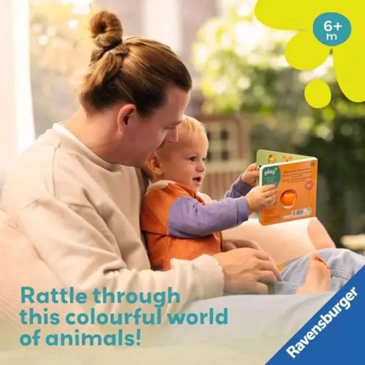 Play+ Ready Steady Shake Rattle Book - First Animals