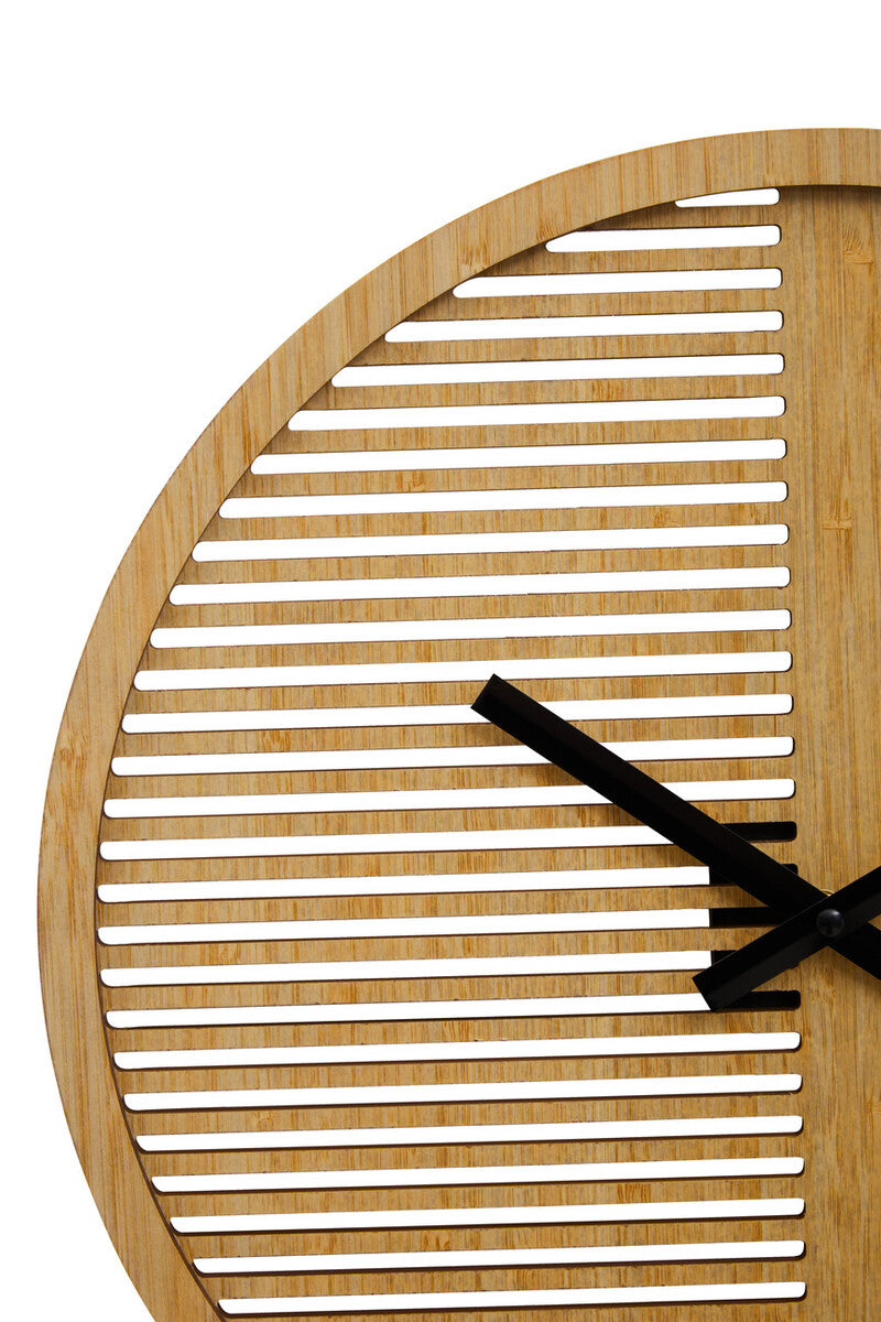 40cm Dia Small Wooden Effect Wall Clock | Vitus