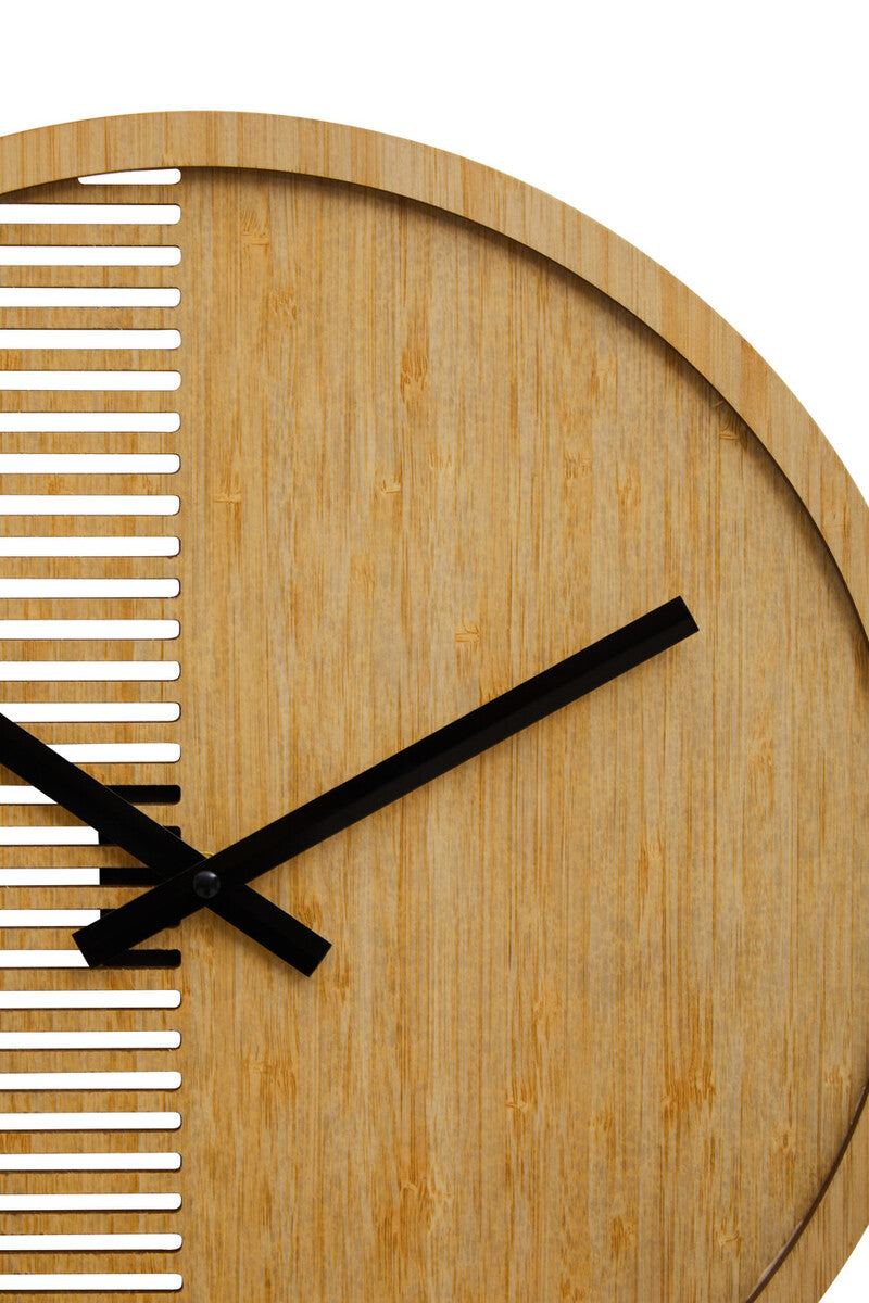 40cm Dia Small Wooden Effect Wall Clock | Vitus