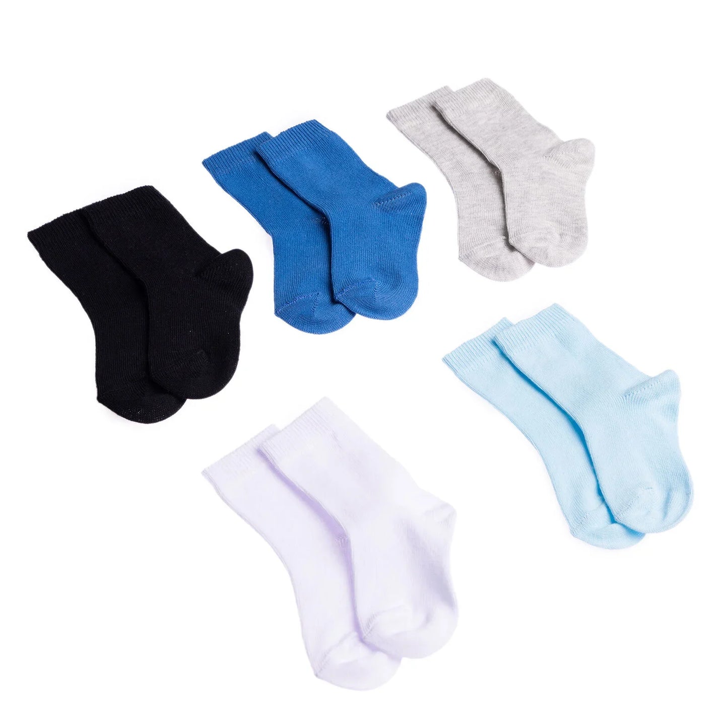 HelloBaby Boys 5-Pack Socks - Blue