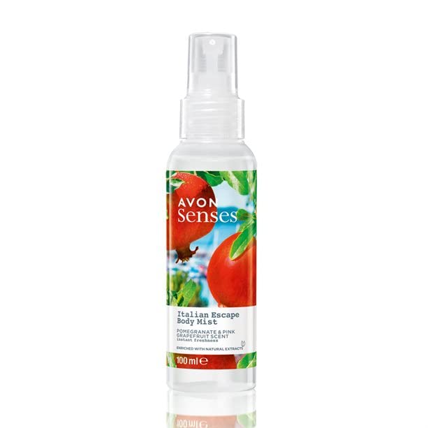 Avon Senses Body Mist 100ml (Italian Escape Pomegranate & Pink Grapefruit)