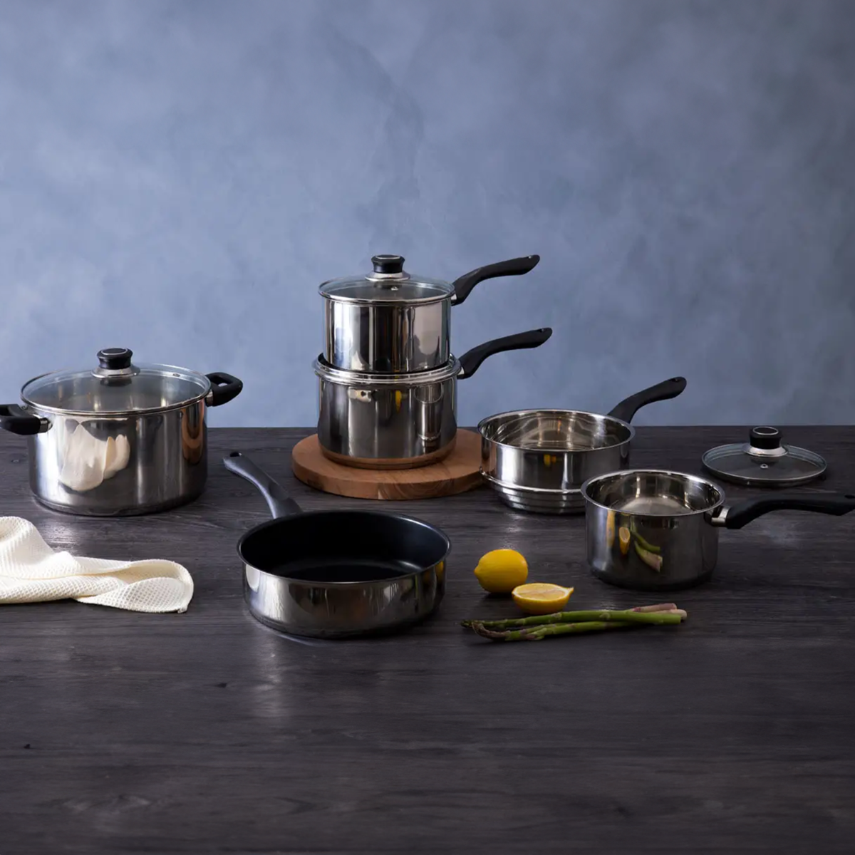 6 Piece Stainless Steel Cookware Set | Crosse