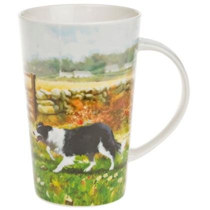 macneil collie dog & sheep latte mug