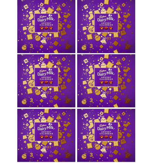 6 x Cadbury Mixed Advent Calendar - 258GM