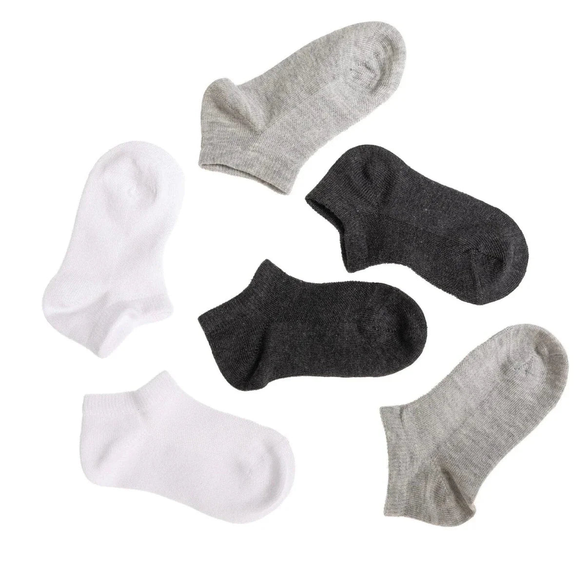 HelloBaby Boy Baby Socks 3 Pack - Grey Melange
