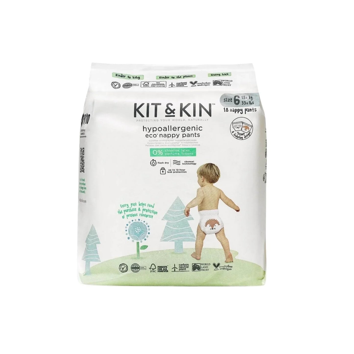 Kit & Kin Pull-Ups Size 6 - 18 nappies