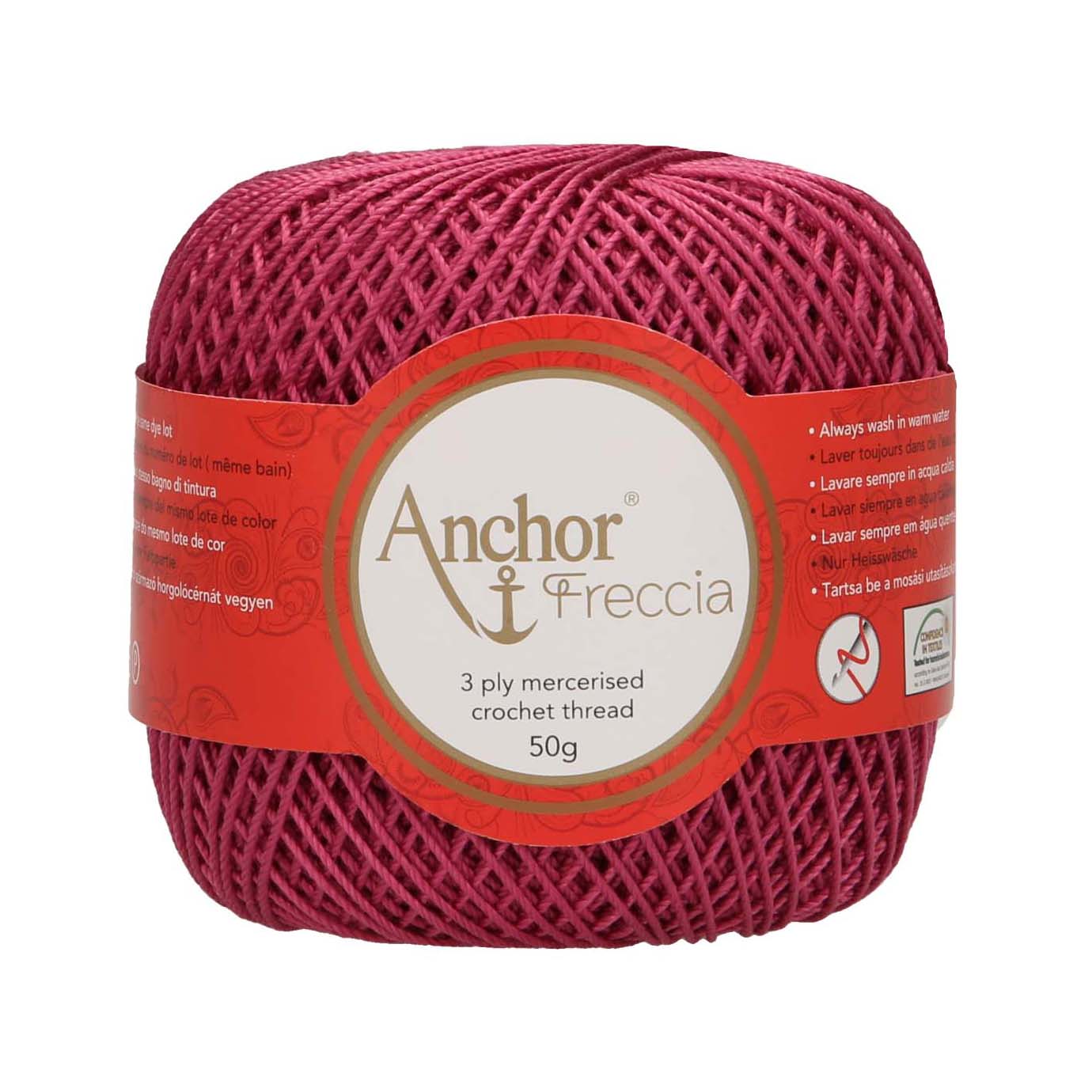 Anchor Freccia 100% Cotton Crochet Yarn - Thickness 12 50gr